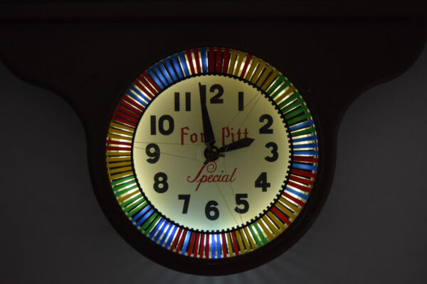Fort Pitt  Beer Light Up Spinning Neon Clock - Image 10