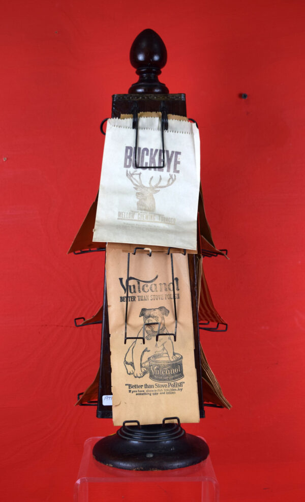 Rotating General Store Countertop Paper Bag Holder