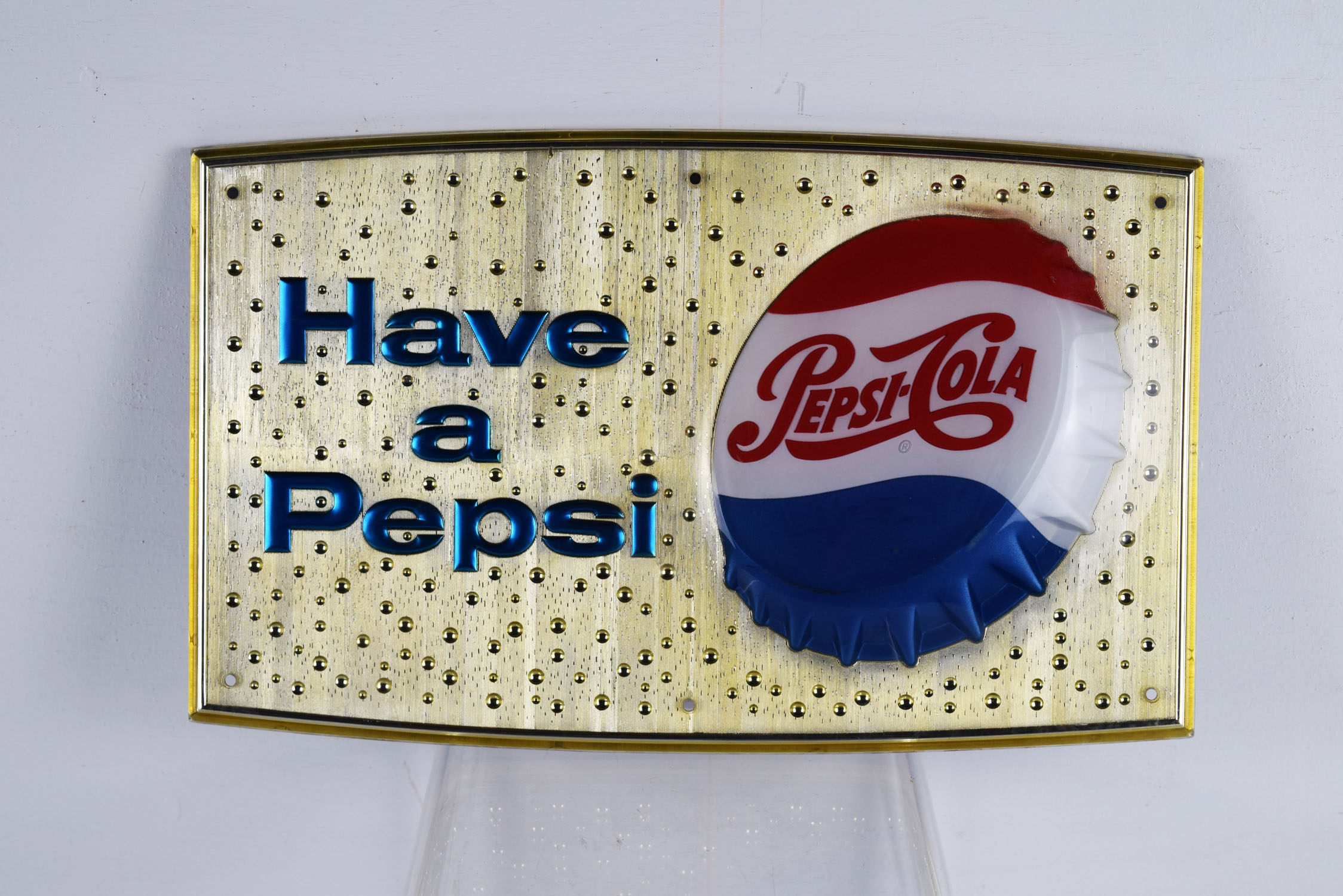 Have A Pepsi Acrylic Plastic Vending Machine Sign Bottle Cap - Discover ...