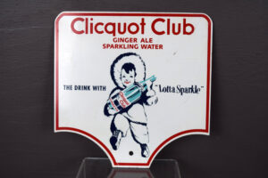 Clicquot Club Die Cut Double Sided Bottle Metal Sign