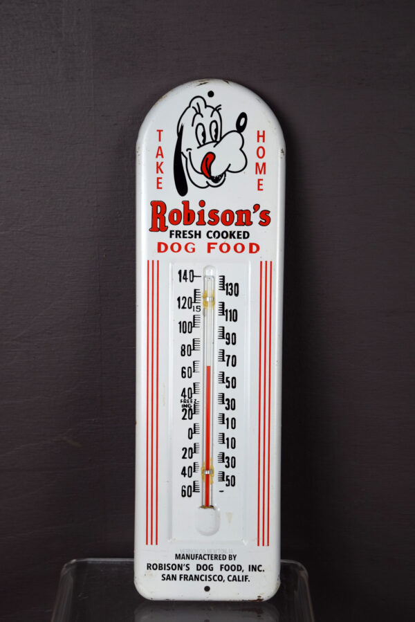 Robinson's Fresh Cooked Dog Food Metal Thermometer