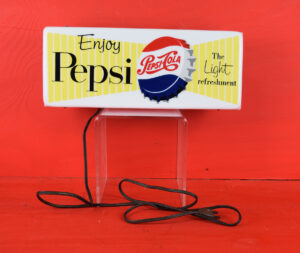 Enjoy Pepsi The Light Refreshment Counter Top Light Up Sign