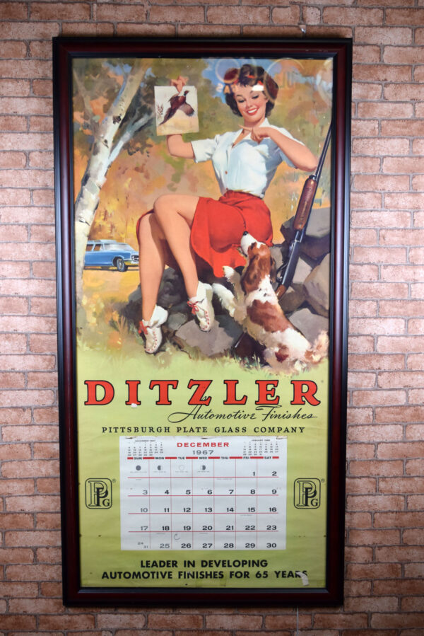 Ditzler Automotive Finishes Full Color 1967 Calendar