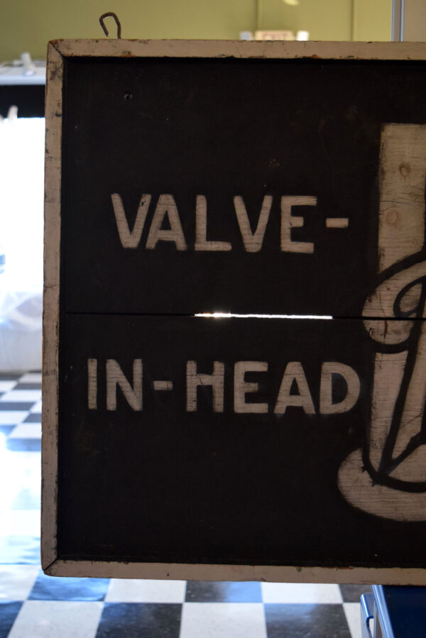 Buick Valve In Head Wood Dealership Sign Smaltz Coating - Image 3