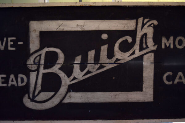 Buick Valve In Head Wood Dealership Sign Smaltz Coating - Image 2