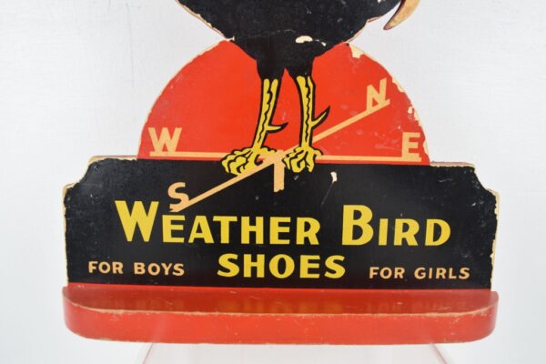 Rare Weather Bird Shoes Die Cut Shoe Store Sign - Image 10