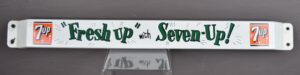Fresh Up With Seven Up Porcelain Faced Metal Door Push