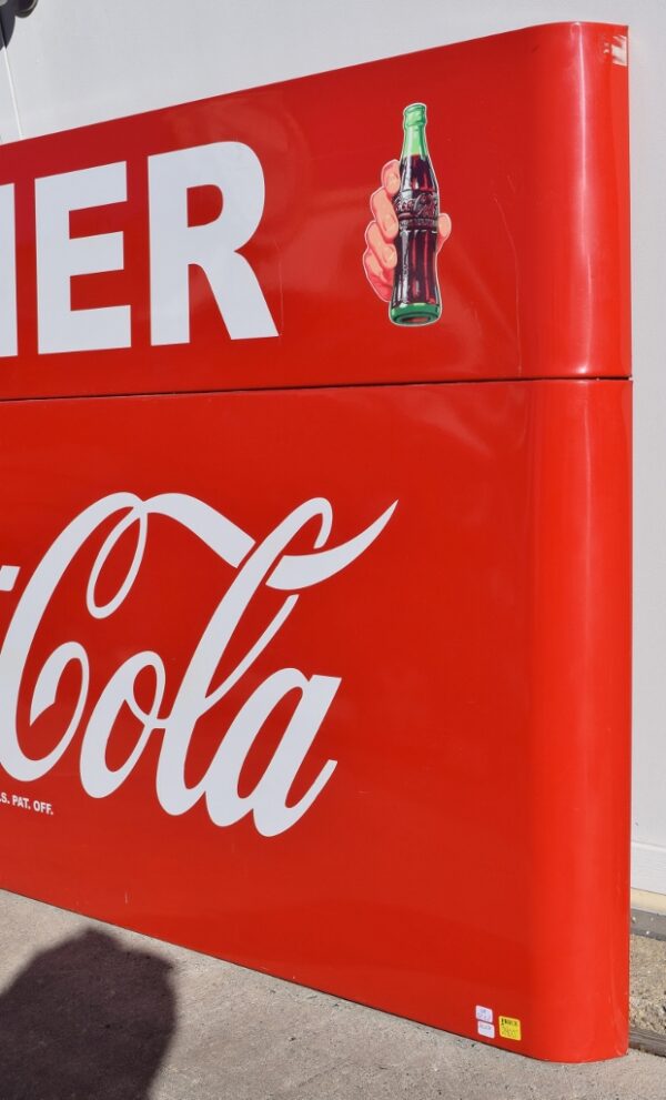 Cola Rally Signs Red Coca Cola Metal Sled Sign With Diner Privilege Panel - Discover ...