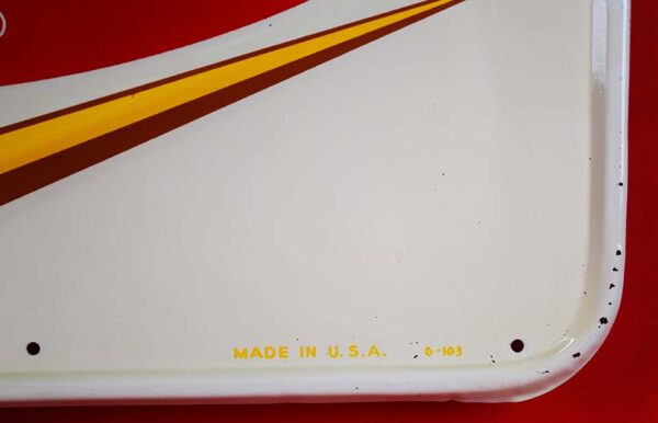 1950s Dr Pepper Embossed Logo Self Framed Tin Sign - Image 10
