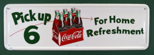 1954 Coca Cola Pickup 6 Self Framed Tin Sign TAC 011172