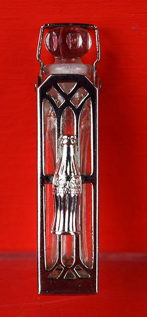 Rare Coca Cola Sterling Silver Perfume Holder With Bottle