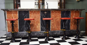 Marble Liquid Carbonic Soda Fountain Ice Cream Counter