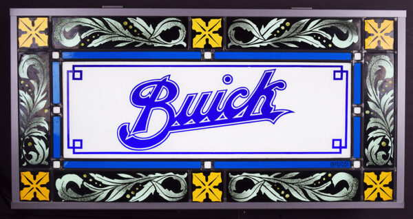 1976 Buick Dealership Stained Glass Window Panel Cabinet - Image 8