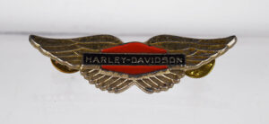 Vintage Harley Davidson Winged Hat Pin