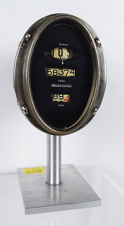 Early Stewart Warner Speedometer With Odometer & Trip