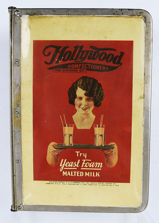 Hollywood Confectionery Soda Fountain Menu Yeast Foam