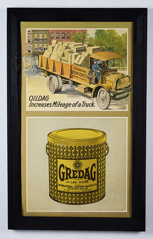 Oildag Truck Lubricant Color Paper Ad Gredag Niagra Falls NY