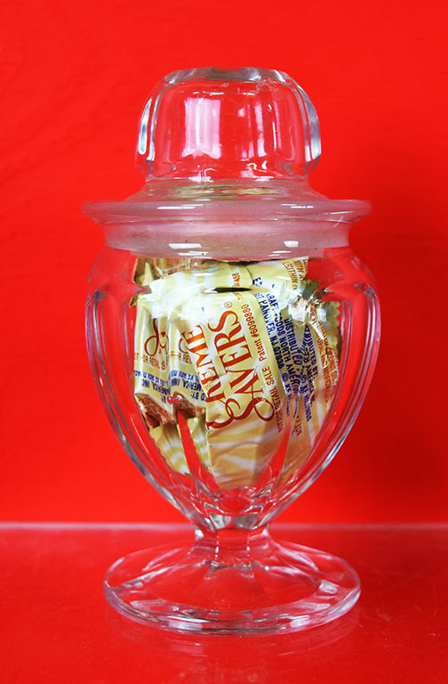 Smaller Clear Glass Apothecary Jar With Lid