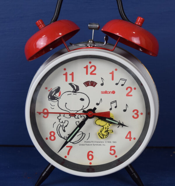 Two Peanuts Snoopy Salton Alarm Clocks Woodstock - Image 4