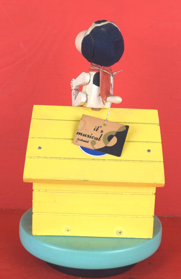 Peanuts Snoopy Doghouse Pair Music Boxes Astronaut Red Baron - Image 11