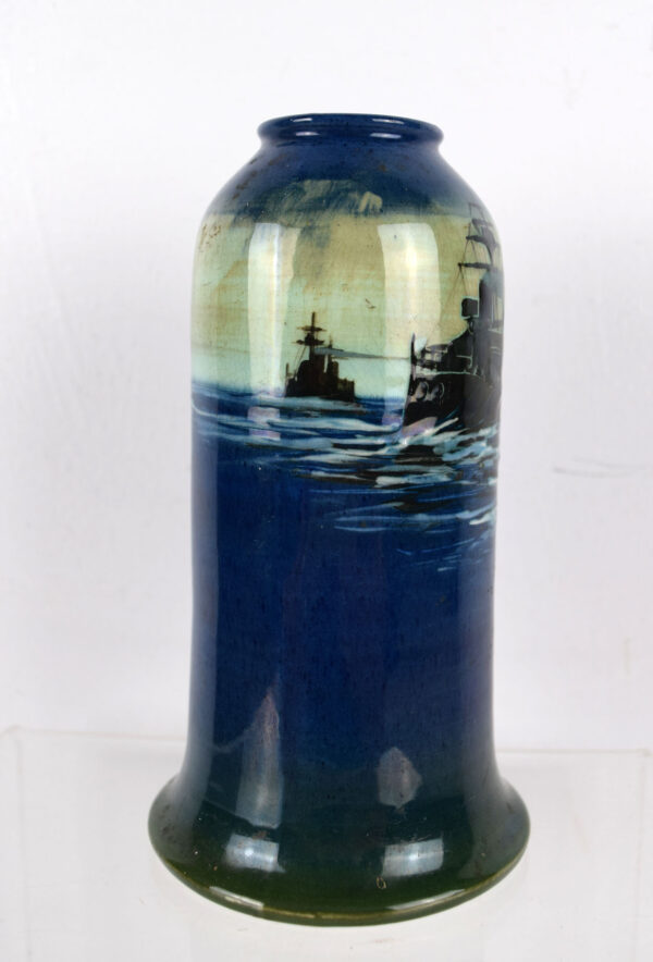 Minton Ceramic Bud Vase With Ships