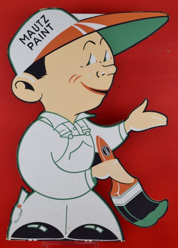 Mautz Paint Die Cut Cardboard Easel Back Display