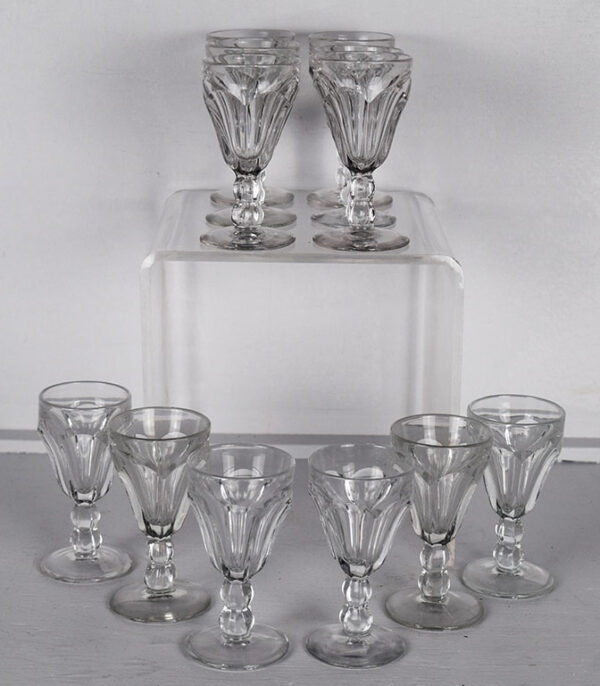 12 Heisey Child's Stem Colonial Glasses