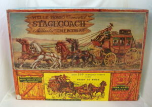 Marx Wells Fargo Stage Coach Model Kit Mint In Box