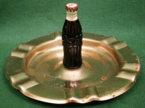 Coca Cola Ashtray and Bottle Lighter Smoking Collectible