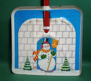 Ohio Art Snowman Tin Toy Shovel