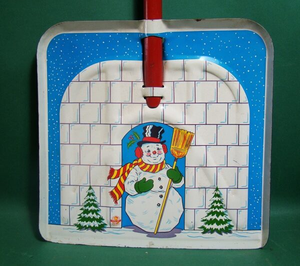 Ohio Art Snowman Tin Toy Shovel