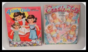 Two  Merrill Paper Dolls Little Girls and Tots Uncut