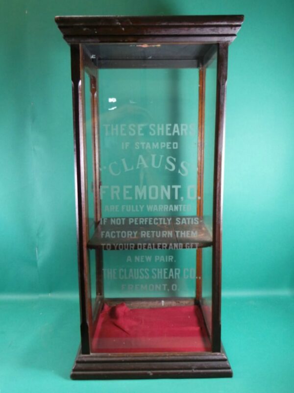 Glass Showcase for Shears Country Store Counter Display