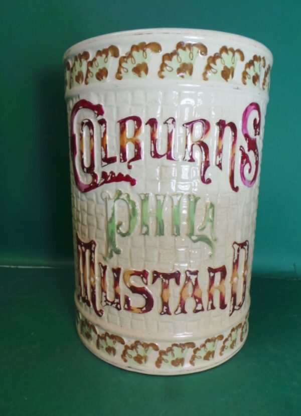 Colburn Mustard Ceramic Jar Countertop Country Store