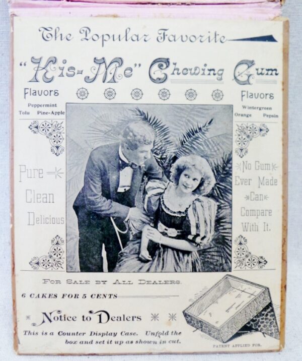 Chewing Gum Cardboard Kis Me Store Display Box