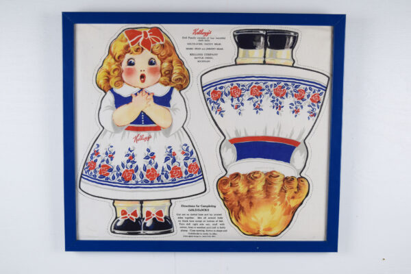 Kellogg's Goldilocks & The Three Bears Cloth Doll Set Framed - Image 2