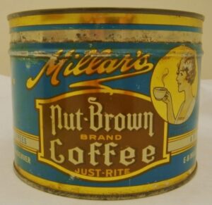 Coffee Tin Key Wind Millar