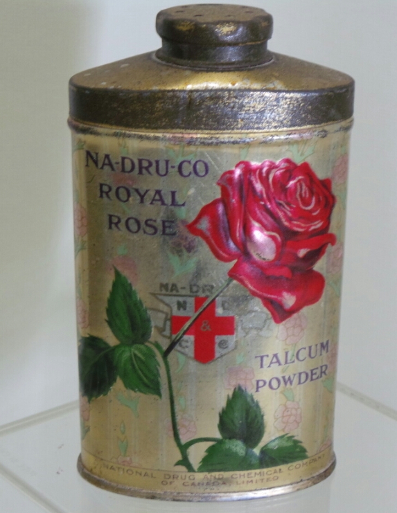 Talcum Powder Tin 1920 Canadian Royal Rose