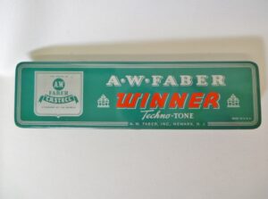 School Pencil Tin A W Faber Winner