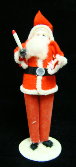 Japan Santa Claus Figure Holding Candle