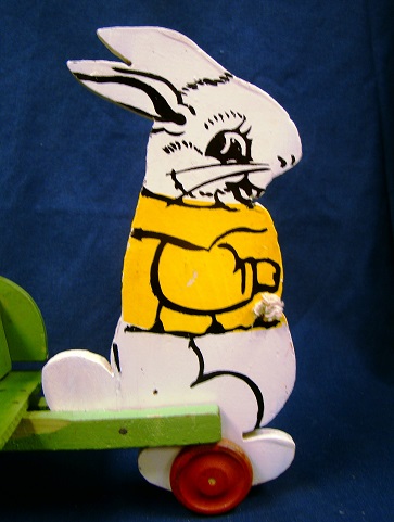 Easter Bunny Wooden Candy Cart