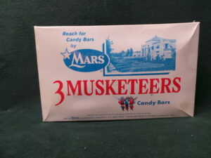 Candy Bar Box Mars Three Musketeers