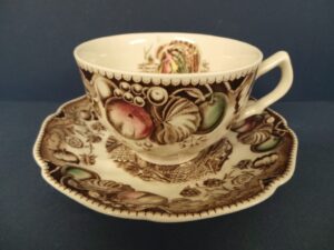Johnson Bros. His Majesty Cup & Saucer Tom Turkey