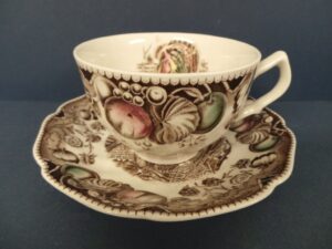 Johnson Bros. His Majesty Cup & Saucer Tom Turkey