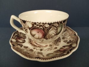 Johnson Bros. His Majesty Cup & Saucer Tom Turkey