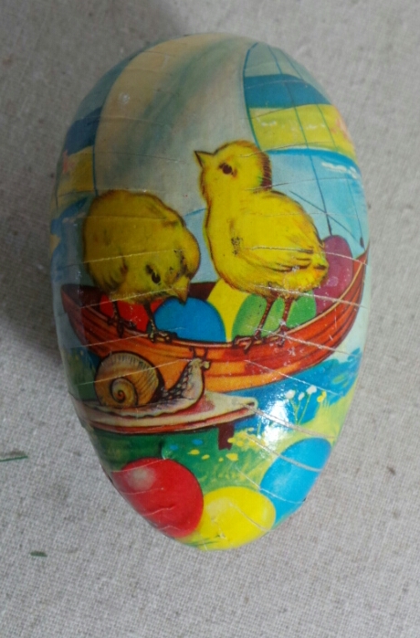 Easter Egg Candy Paper Mache Container