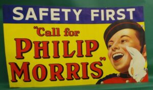 Philip Morris Little Johnny Advertising Sign
