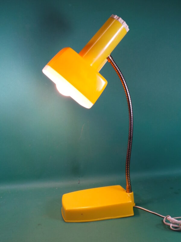 Mid Century Vintage Yellow Desk Lamp