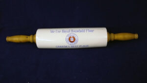 Advertising Rolling Pin Royal Flour Porcelain