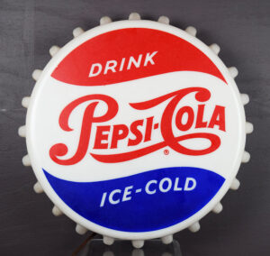 Drink Pepsi Cola Ice Cold Plastic Face Bottle Cap Light Up